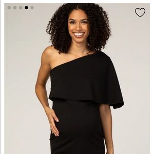 Maternity formal black dress